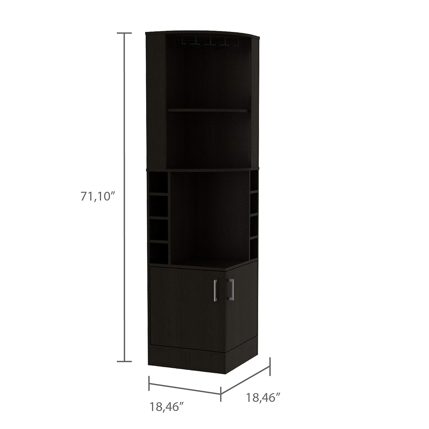 Corner Bar Cabinet with 2 Shel - Home Bar And Cabinet recension och pris