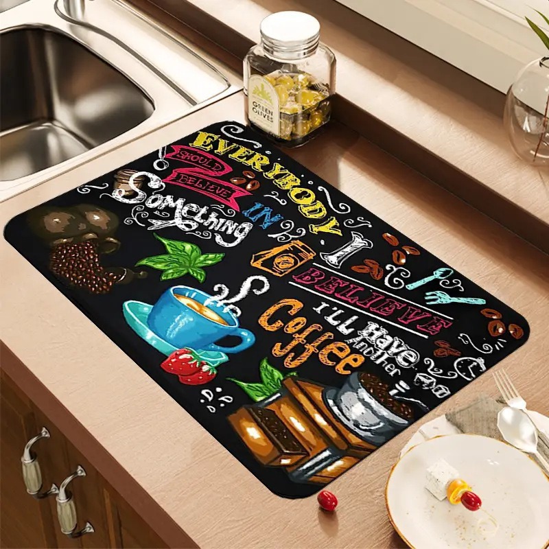 Creative Coffee Print Kitchen  - Bar Mat Rubber recension och pris