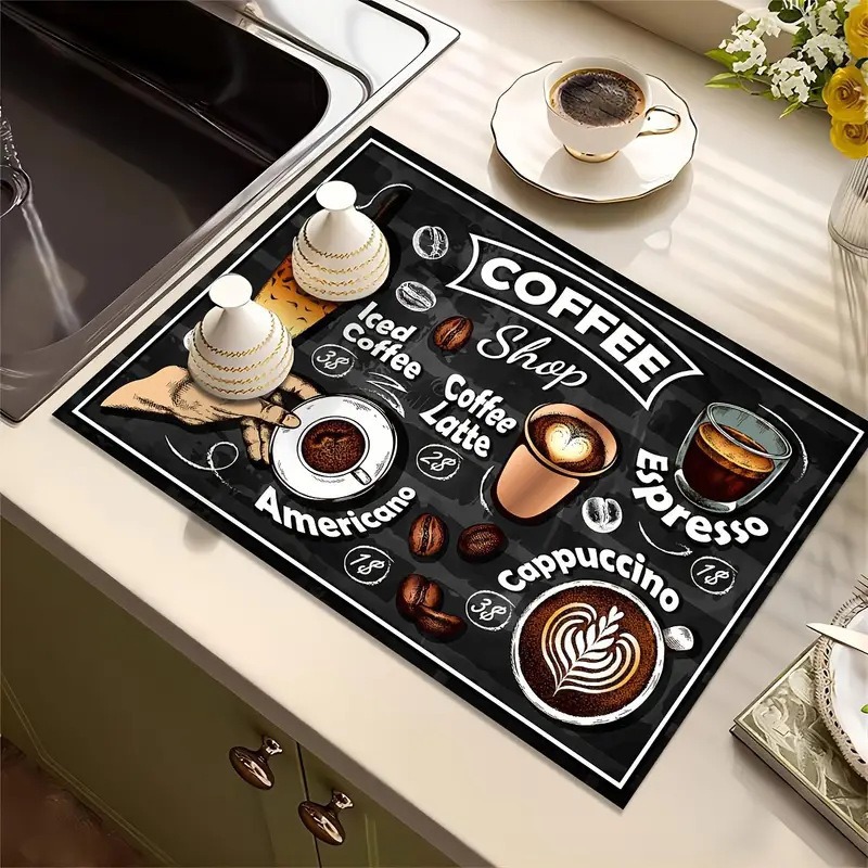 Creative Coffee Print Kitchen  - Bar Mat Rubber recension och pris