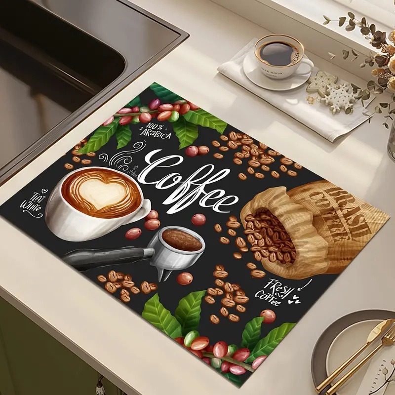 Creative Coffee Print Kitchen  - Bar Mat Rubber recension och pris