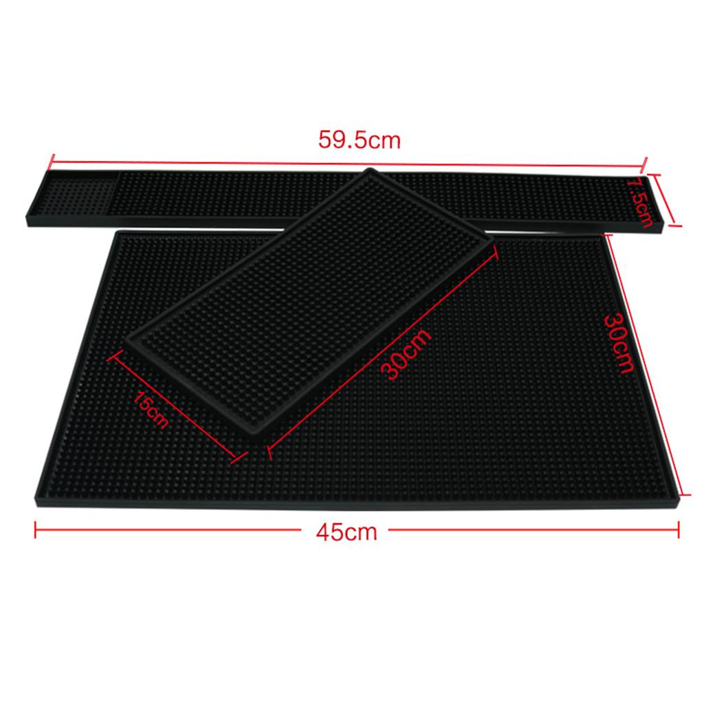 Black Bar Mat Non Slip Heat In - Home Bar Sink recension och pris