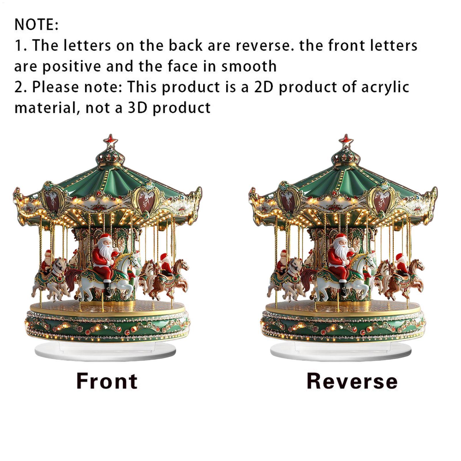 Christmas Carousel Acrylic 2D  - Home Bar Shelf recension och pris