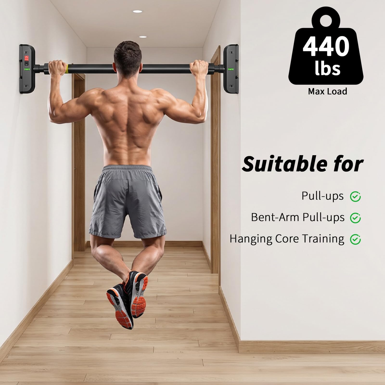 Doorway Pull Up Bar No Screws  - Home Bar Setup recension och pris