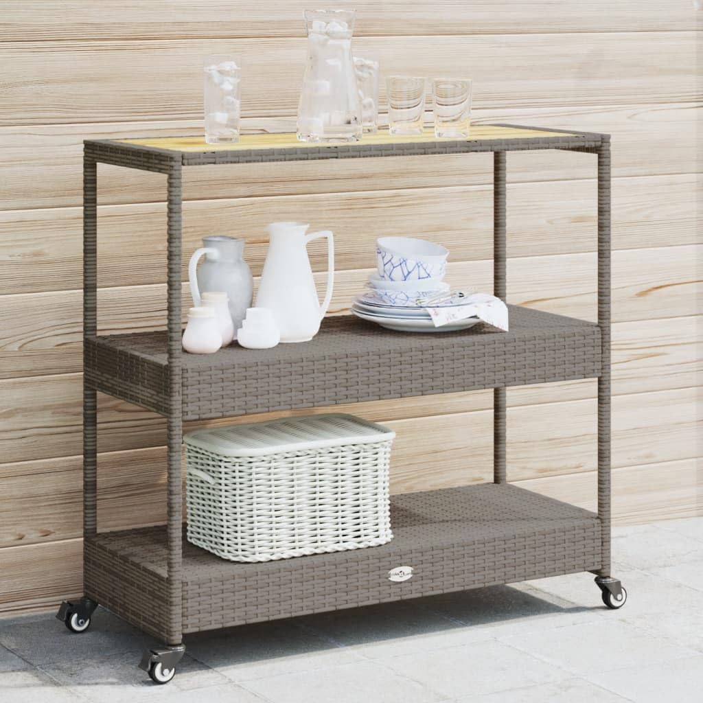 3-Tier Outdoor Bar Cart, Mobil - Home Bar Shelf recension och pris