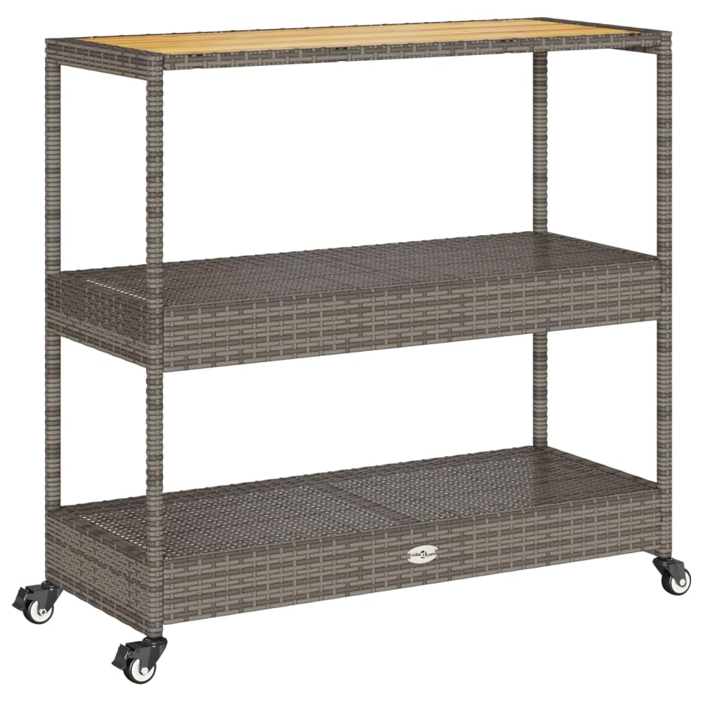 3-Tier Outdoor Bar Cart, Mobil - Home Bar Shelf recension och pris