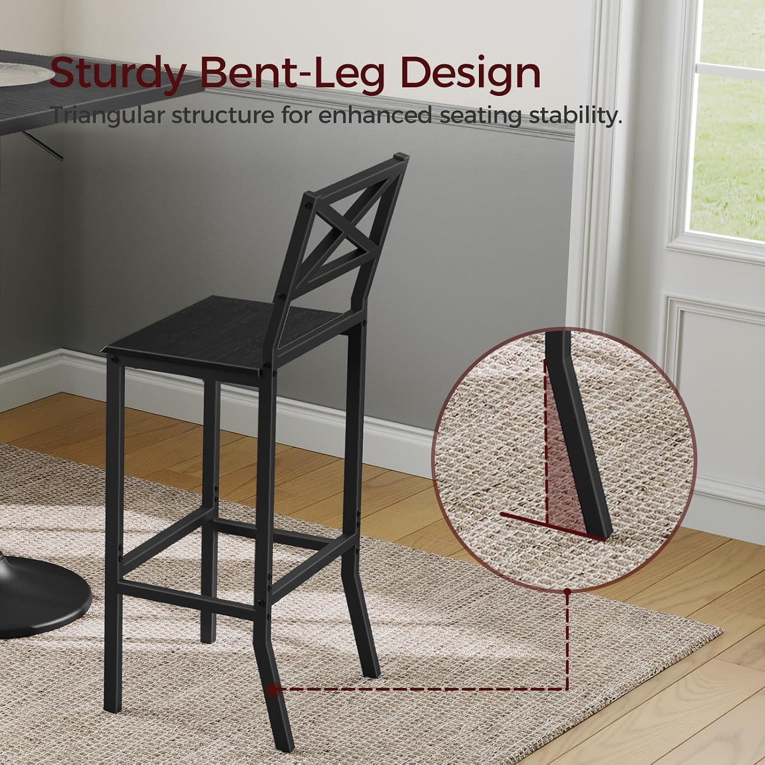 Bar Stools, Set of 2 Bar Chair - Home Bar And Counter recension och pris