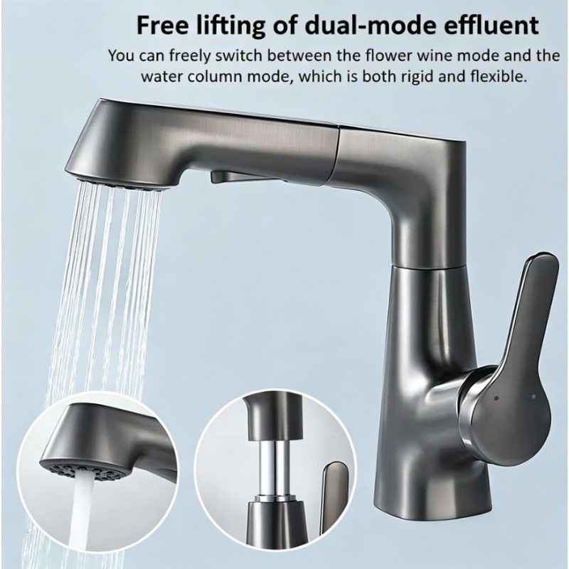 Pull-out faucet in bathroom, h - Home Bar Sink recension och pris