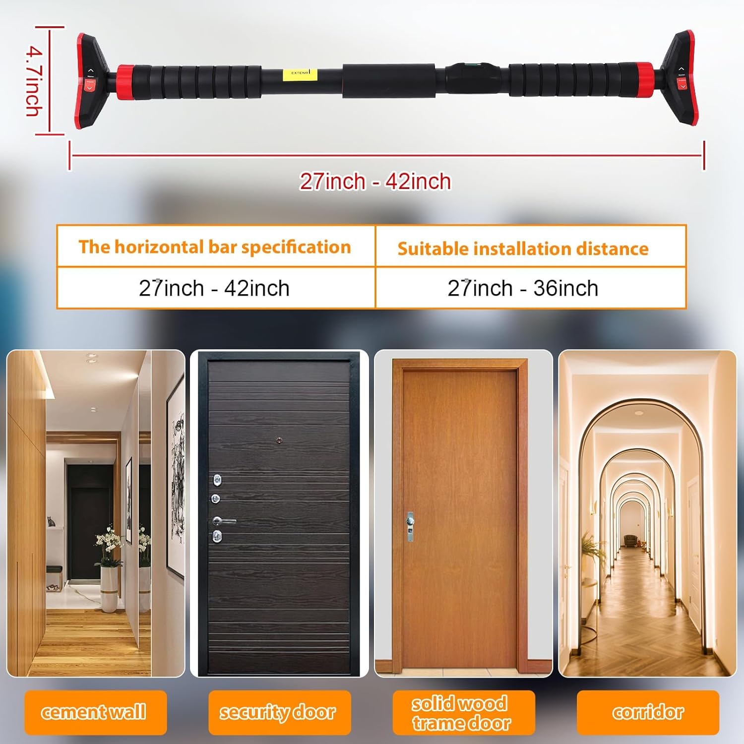 Pull-Up Bar,Chin Up Bar for Do - Home Bar Setup recension och pris