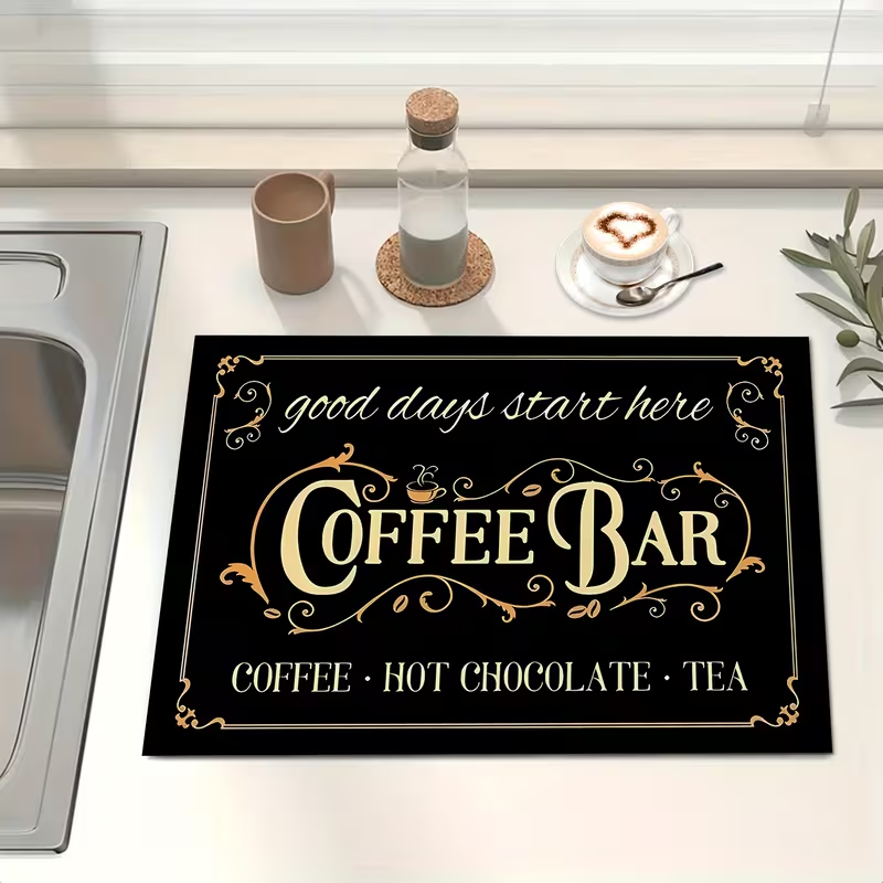 Coffee Machine Mat Microwave O - Bar Mat Rubber recension och pris