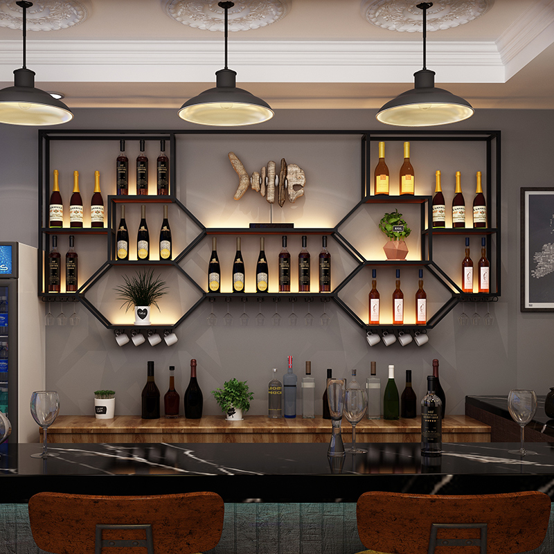 Metal Shelves Wine Cabinet Liv - Home Bar And Cabinet recension och pris