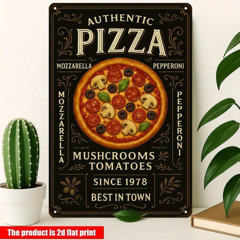 Vintage Pizzeria Metal Tin Sig - Home Bar And Restaurant recension och pris