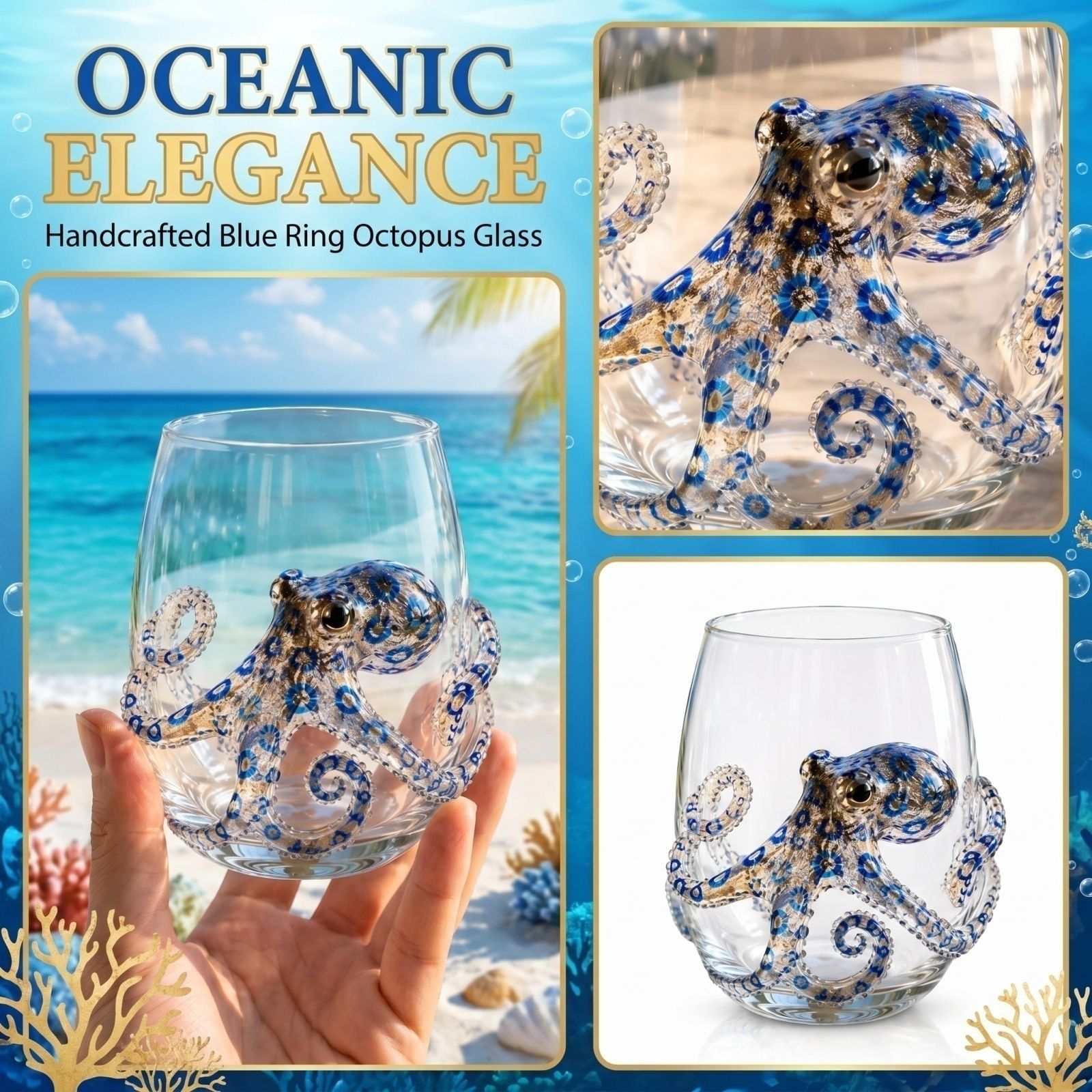 Artisanal Blue Ringed Octopus  - Home Bar Shelf recension och pris